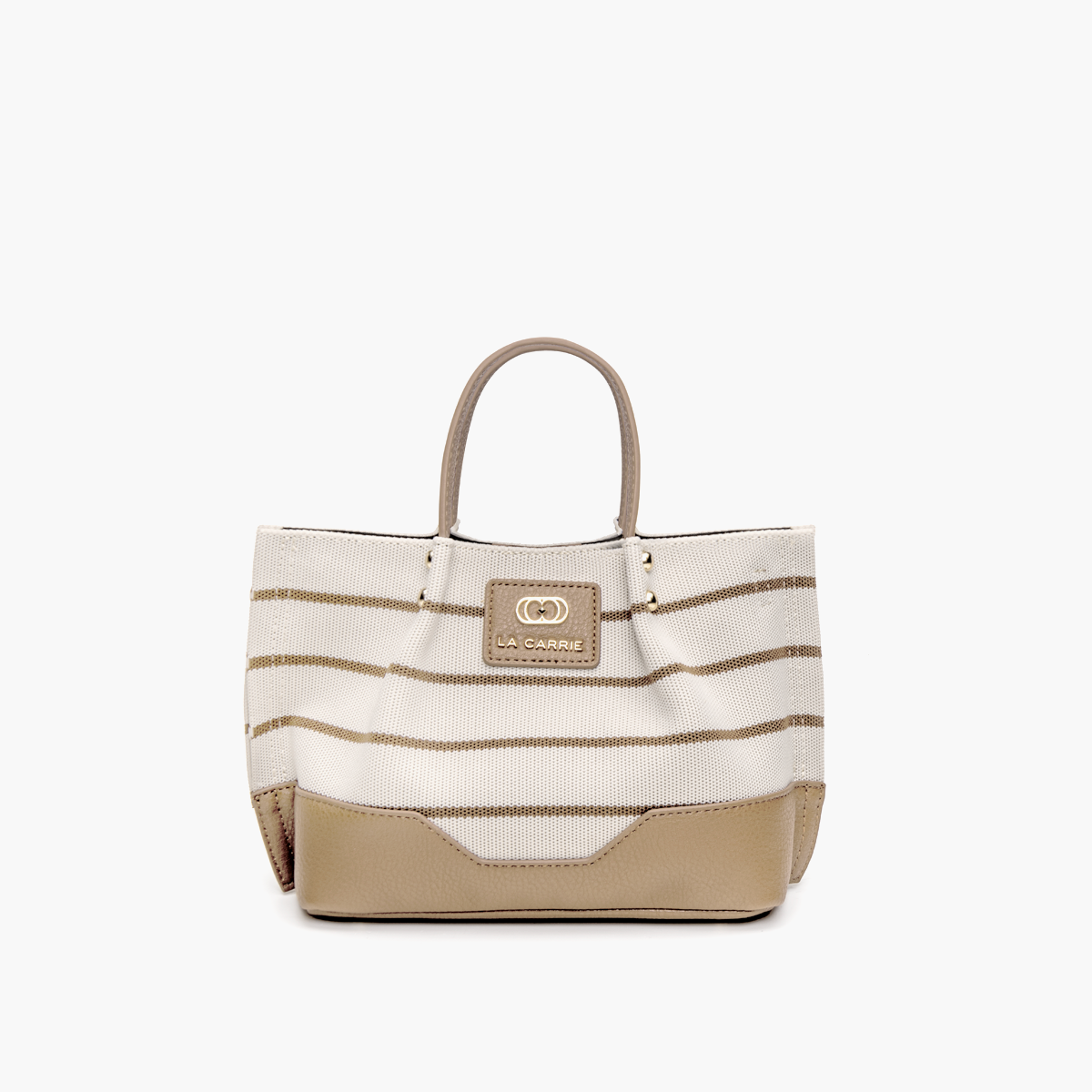 Borsa Shopping Stripes Beige