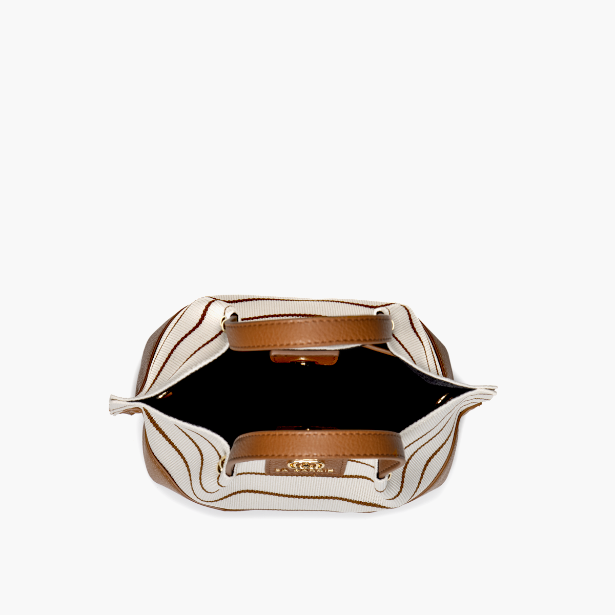 Borsa Shopping Stripes Cuoio - Immagine 4