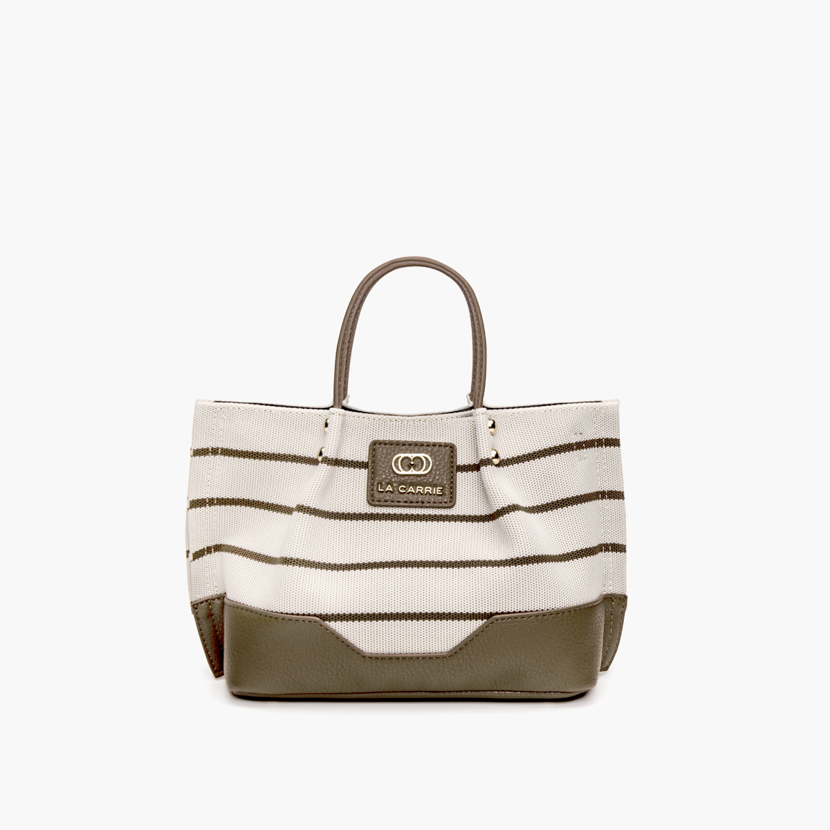 Borsa Shopping Stripes Kaki