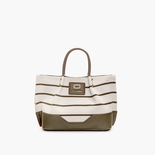 Borsa Shopping Stripes Kaki