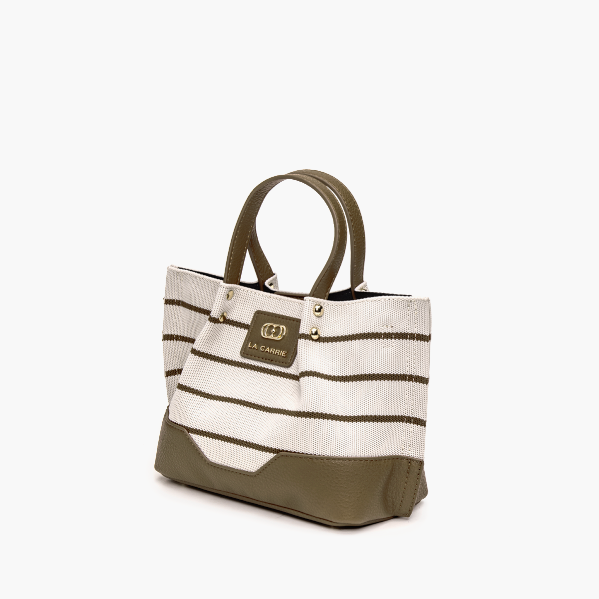 Borsa Shopping Stripes Kaki - Immagine 2