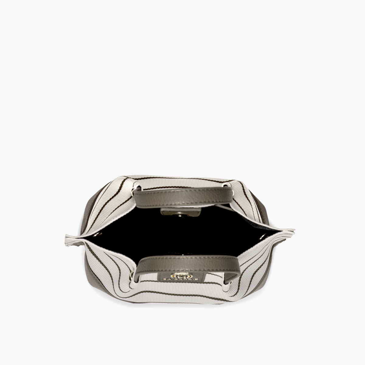 Borsa Shopping Stripes Kaki - Immagine 4