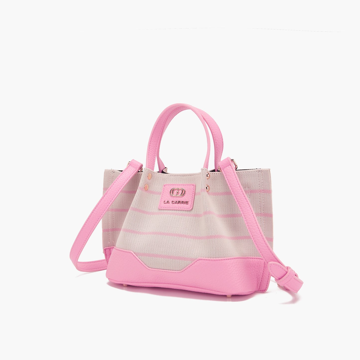 Borsa Shopping Stripes Pink - Immagine 2