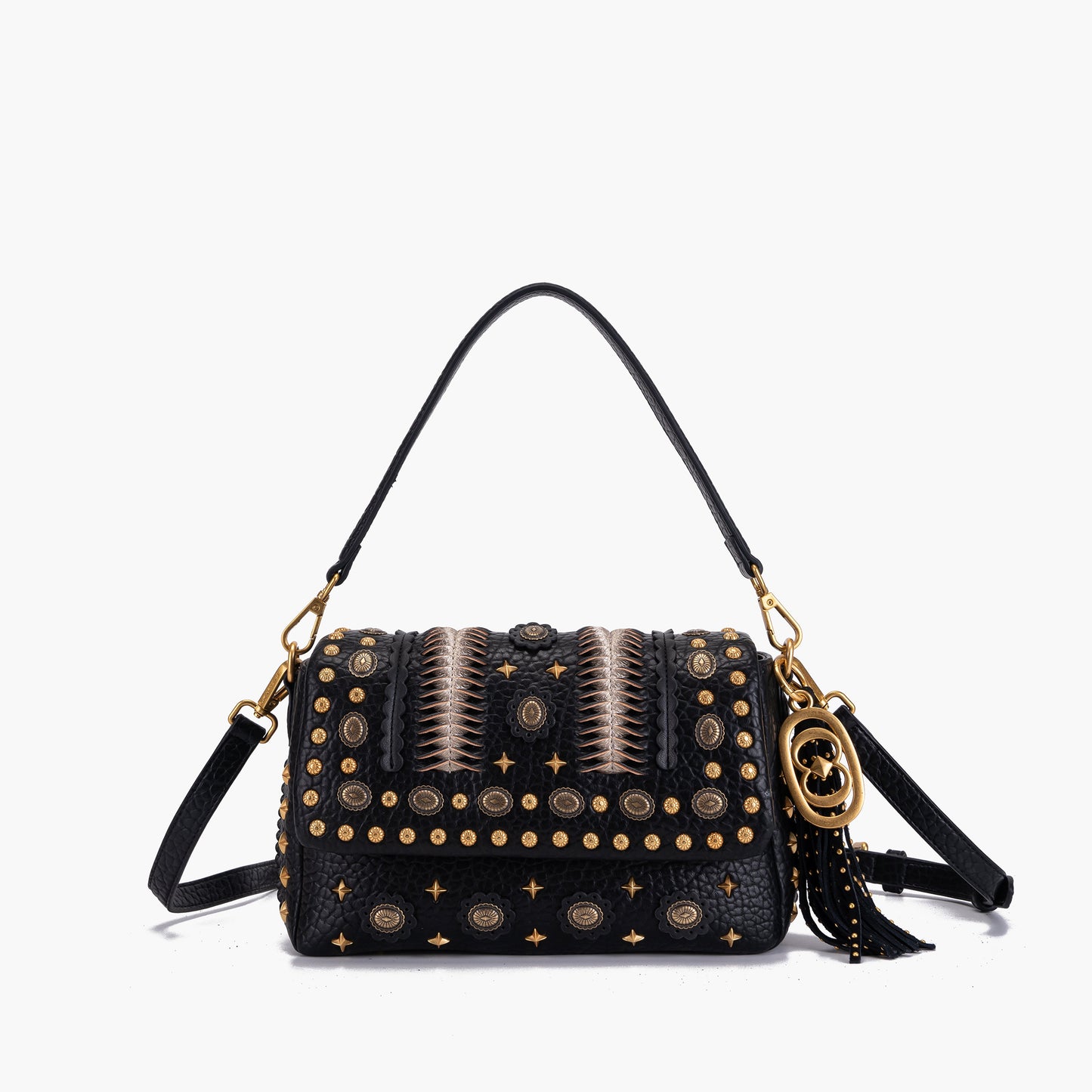 Borsa a spalla Jungle Black - Immagine 6