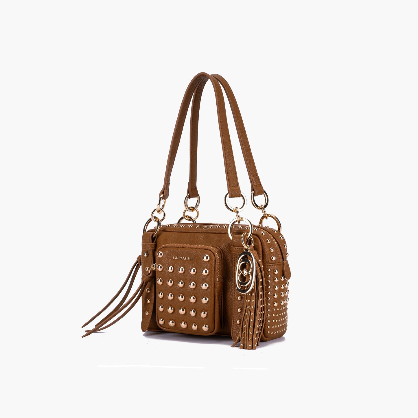 Borsa a spalla Planets Cuoio - Immagine 2