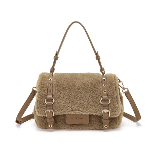 Borsa Shopping Medium Atena Teddy Beige
