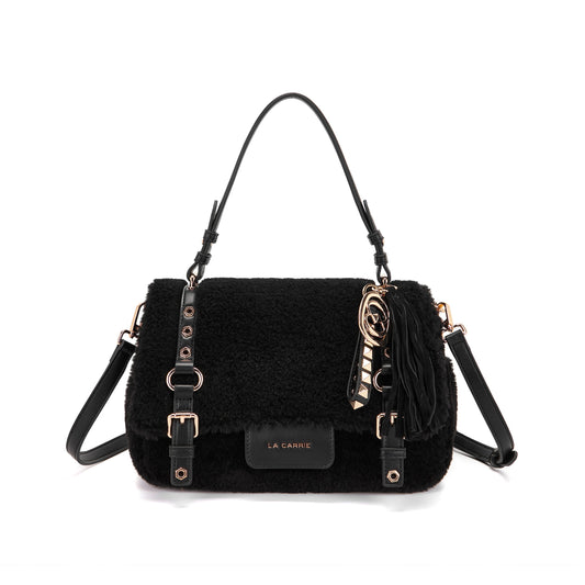 Borsa Shopping Medium Atena Teddy Black