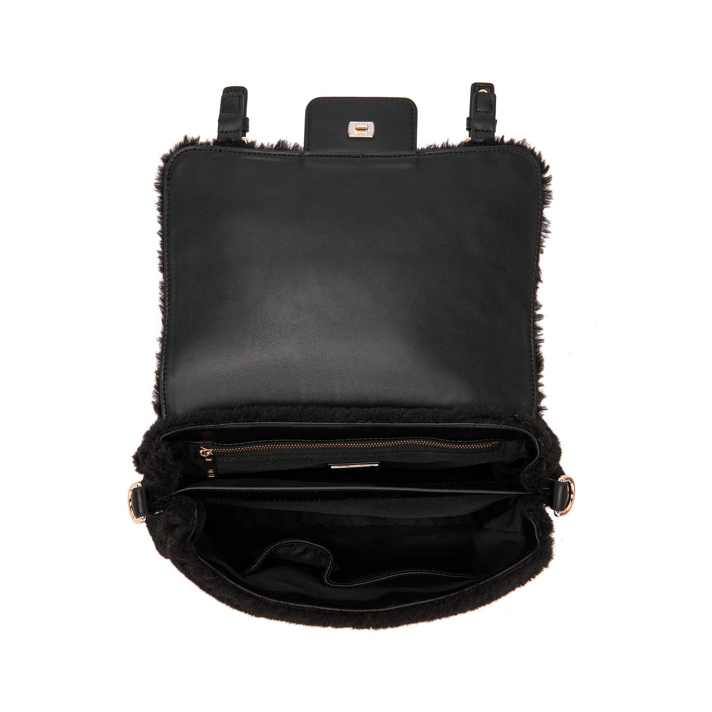 Borsa Shopping Medium Atena Teddy Black - Immagine 5