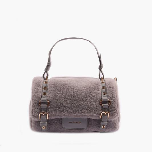 Borsa Shopping Medium Atena Teddy Grey