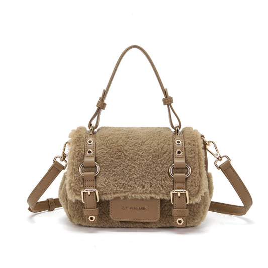 Borsa Shopping Small Atena Teddy Beige