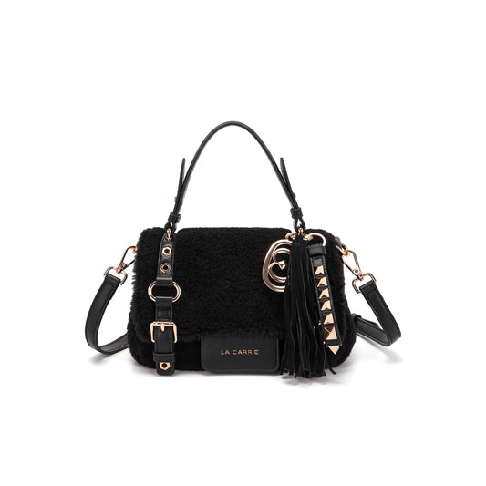 Borsa Shopping Small Atena Teddy Black