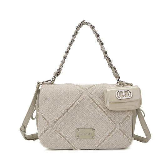 Borsa a spalla Isabel Cross Beige