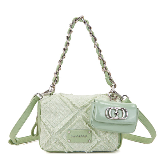 Borsa a spalla Isabel Cross Green