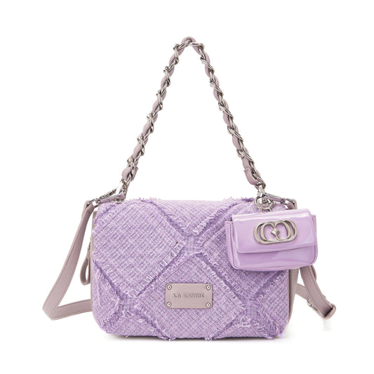 Borsa a spalla Isabel Cross Lavander