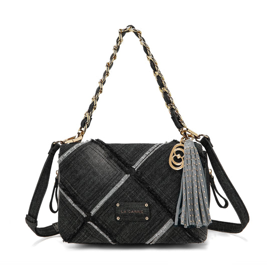 Borsa a spalla Isabel Cross Black