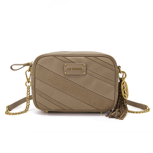 Borsa a spalla Stripes Beige