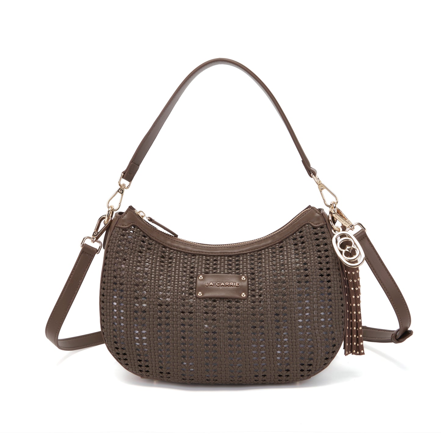 Borsa a spalla Woven Brown - Immagine 6