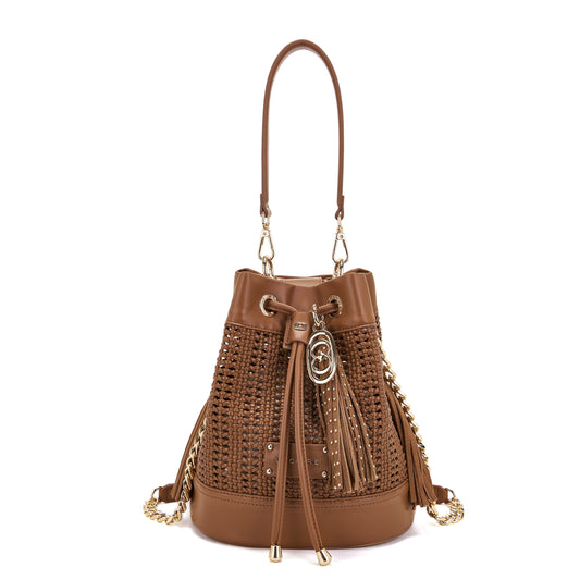 Secchiello Woven Cuoio