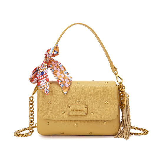 Borsa a spalla Foulard Ocre