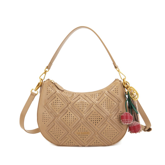 Borsa a spalla Labyrinth Beige