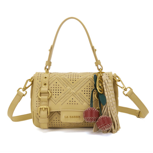 Borsa shopping Small Atena Labyrinth Ocre
