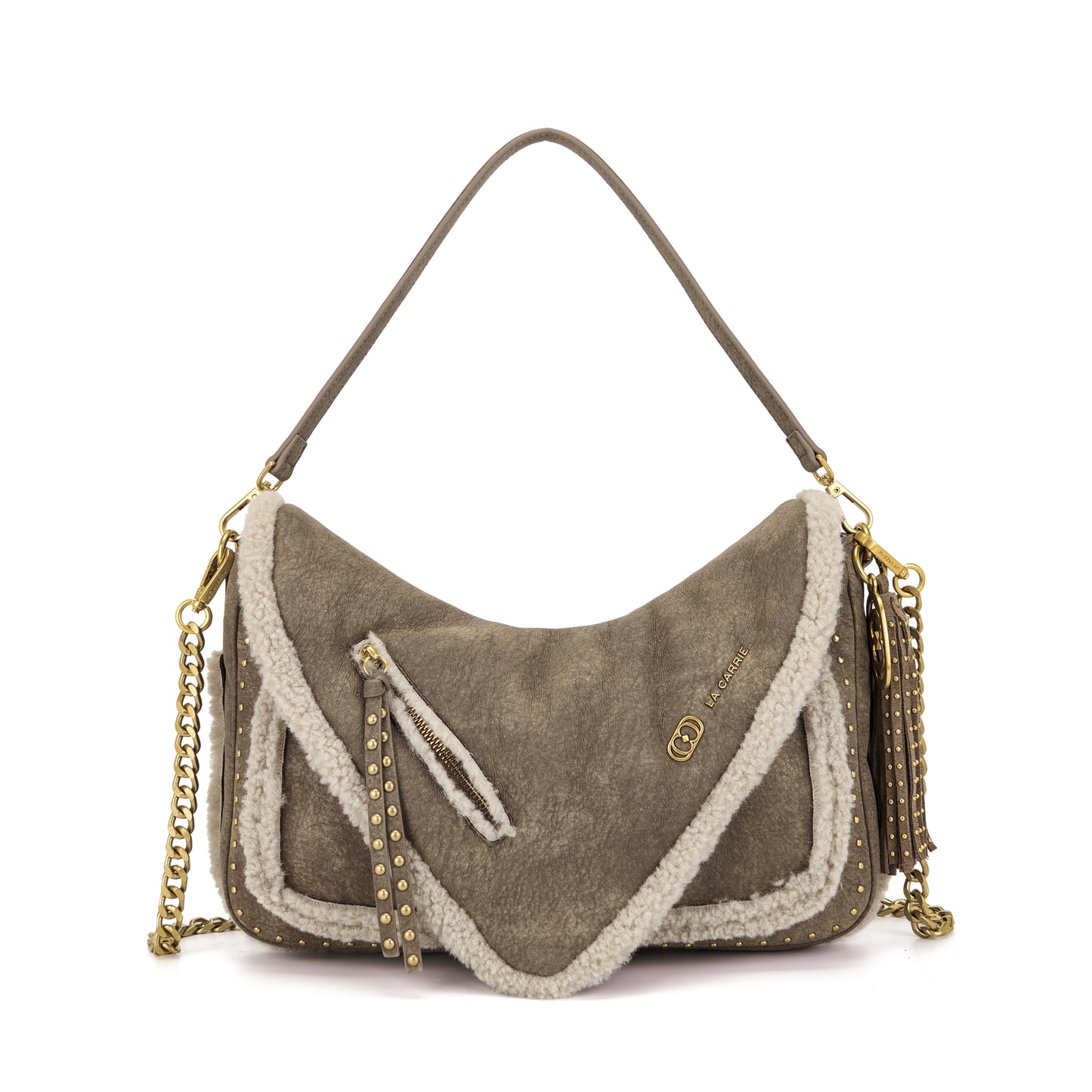 Borsa a spalla Warmtouch Taupe - Immagine 6