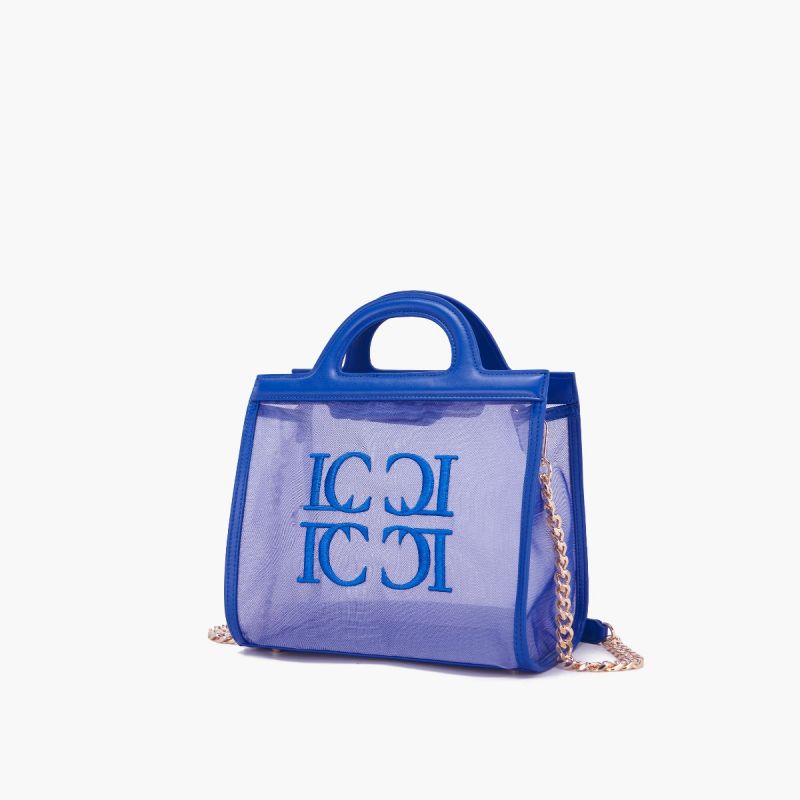 BORSA SHOPPING SQUARE NAVY - Immagine 3