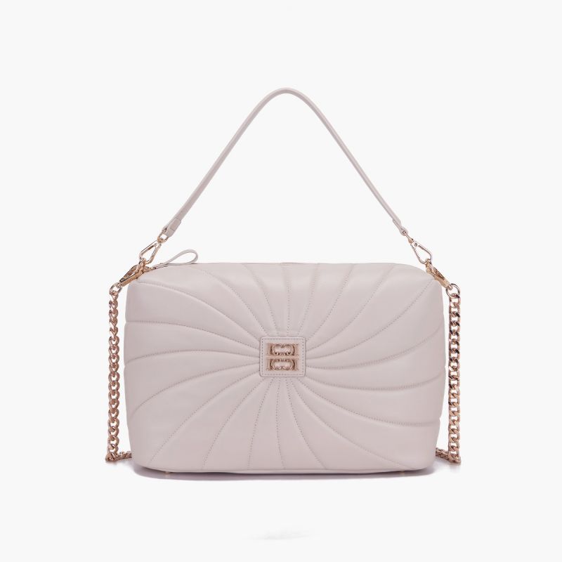 BORSA A SPALLA OYSTER  TAUPE - Immagine 2