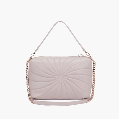 BORSA A SPALLA OYSTER  TAUPE - Immagine 5