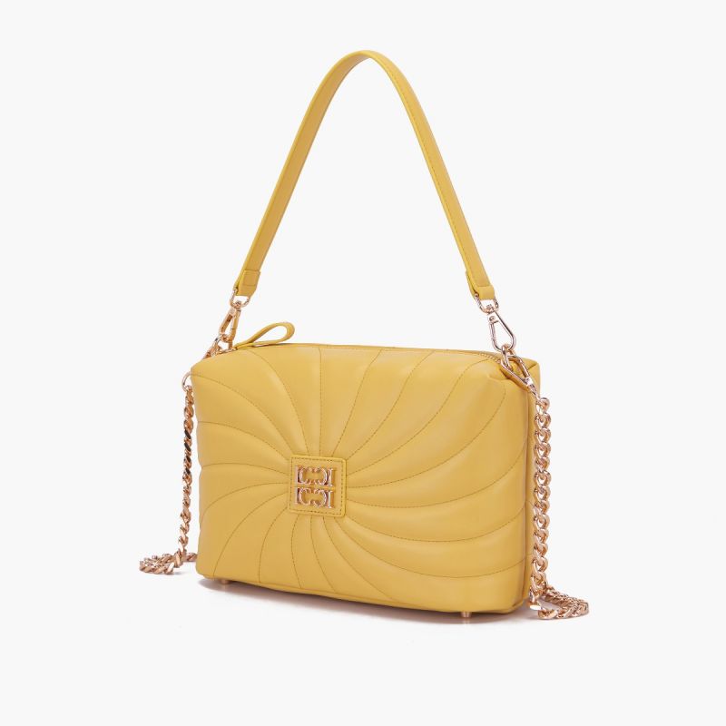 BORSA A SPALLA OYSTER YELLOW - Immagine 3