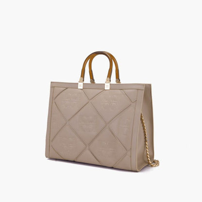 BORSA SHOPPING PICHT TAUPE - Immagine 3