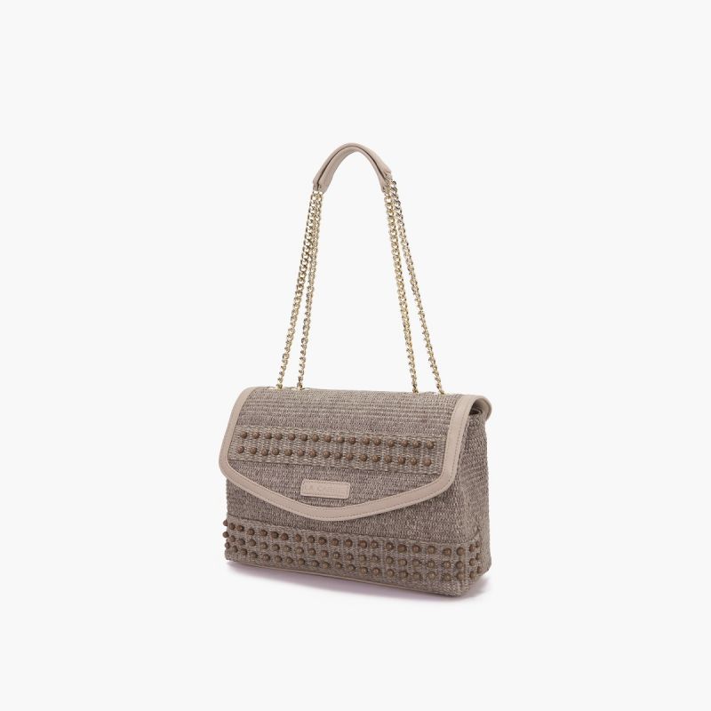 BORSA A SPALLA MALIBU IVORY - Immagine 3