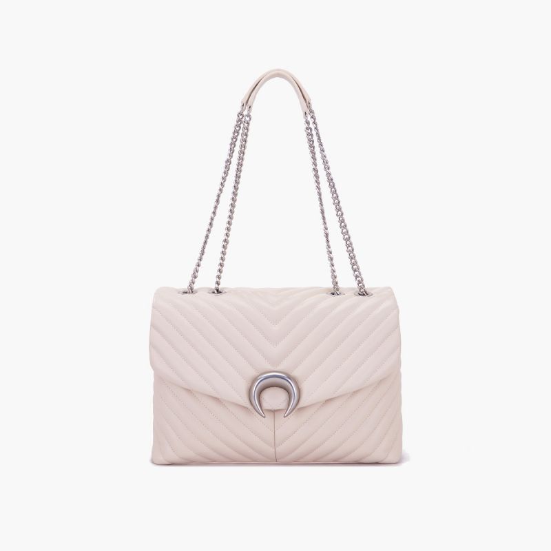 BORSA A SPALLA MOONLIGHT IVORY - Immagine 2