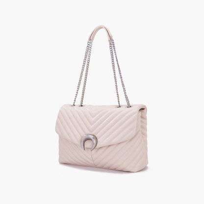 BORSA A SPALLA MOONLIGHT IVORY - Immagine 3