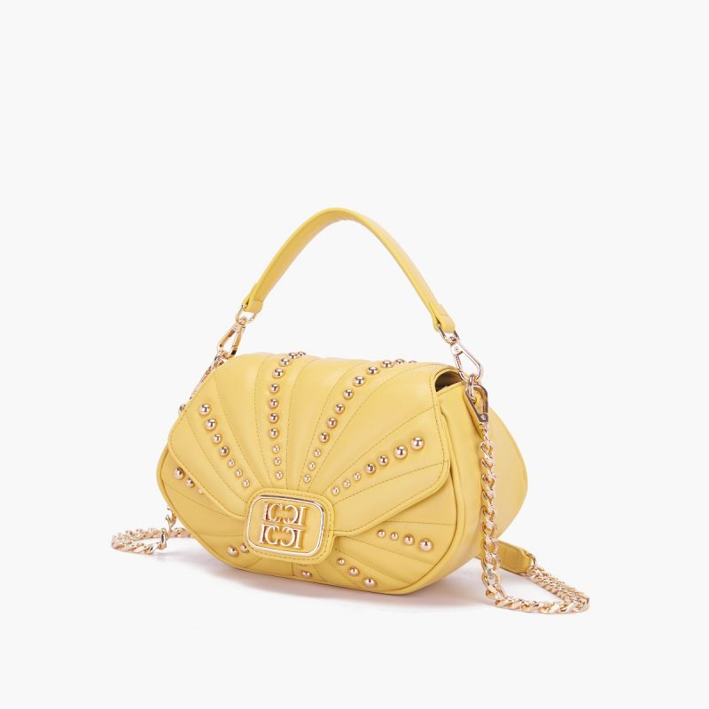 BORSA A MANO OYSTER YELLOW - Immagine 3