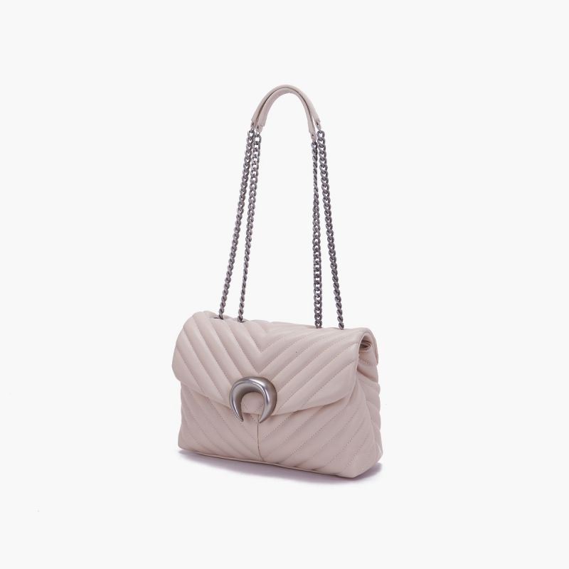 BORSA A SPALLA MOONLIGHT IVORY - Immagine 3