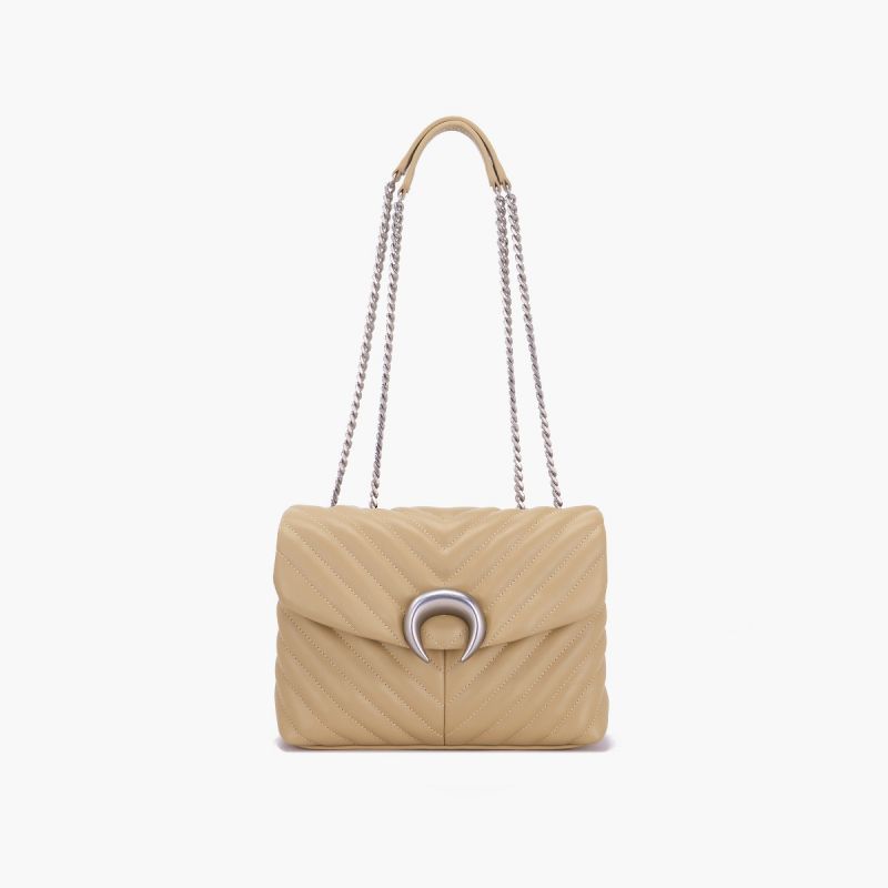 BORSA A SPALLA MOONLIGHT TAUPE - Immagine 2