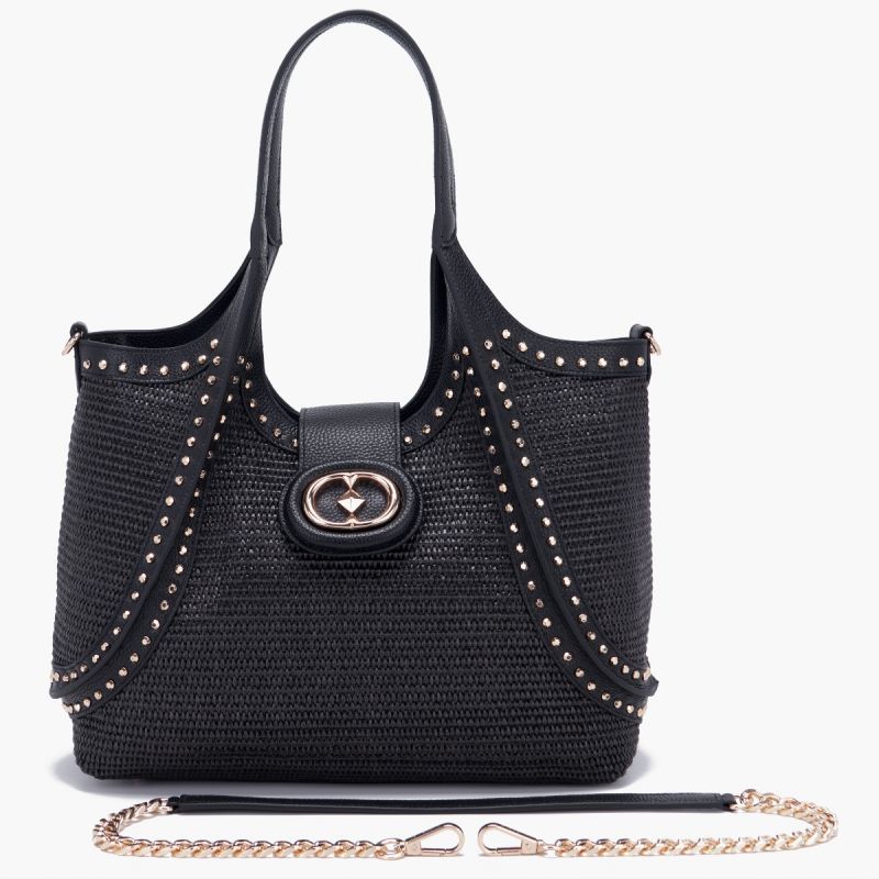 BORSA SHOPPING ROMANTIC BLACK - Immagine 2