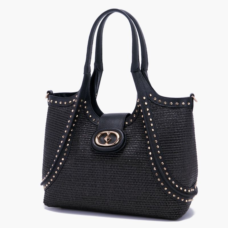 BORSA SHOPPING ROMANTIC BLACK - Immagine 3