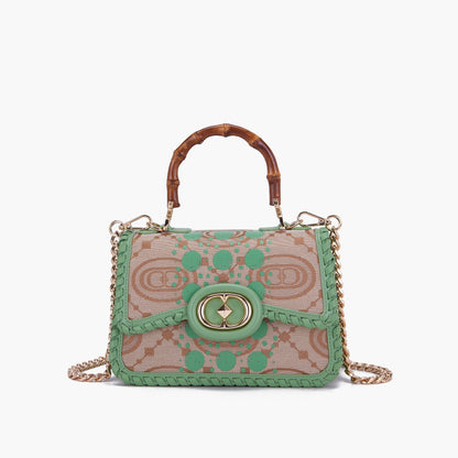 BORSA A MANO MONOGRAM PISTACCHIO - Immagine 2