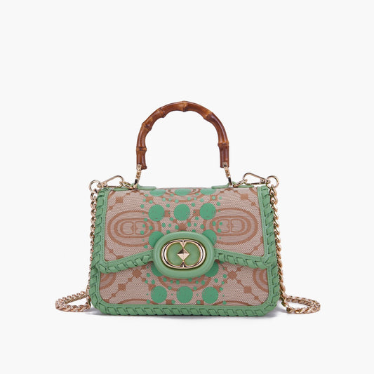 BORSA A MANO MONOGRAM PISTACCHIO - Immagine 2