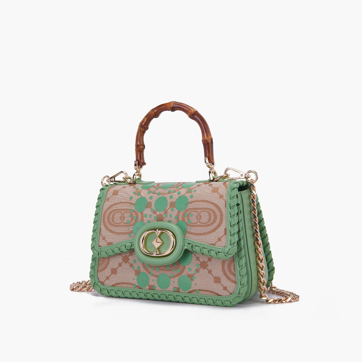 BORSA A MANO MONOGRAM PISTACCHIO - Immagine 3