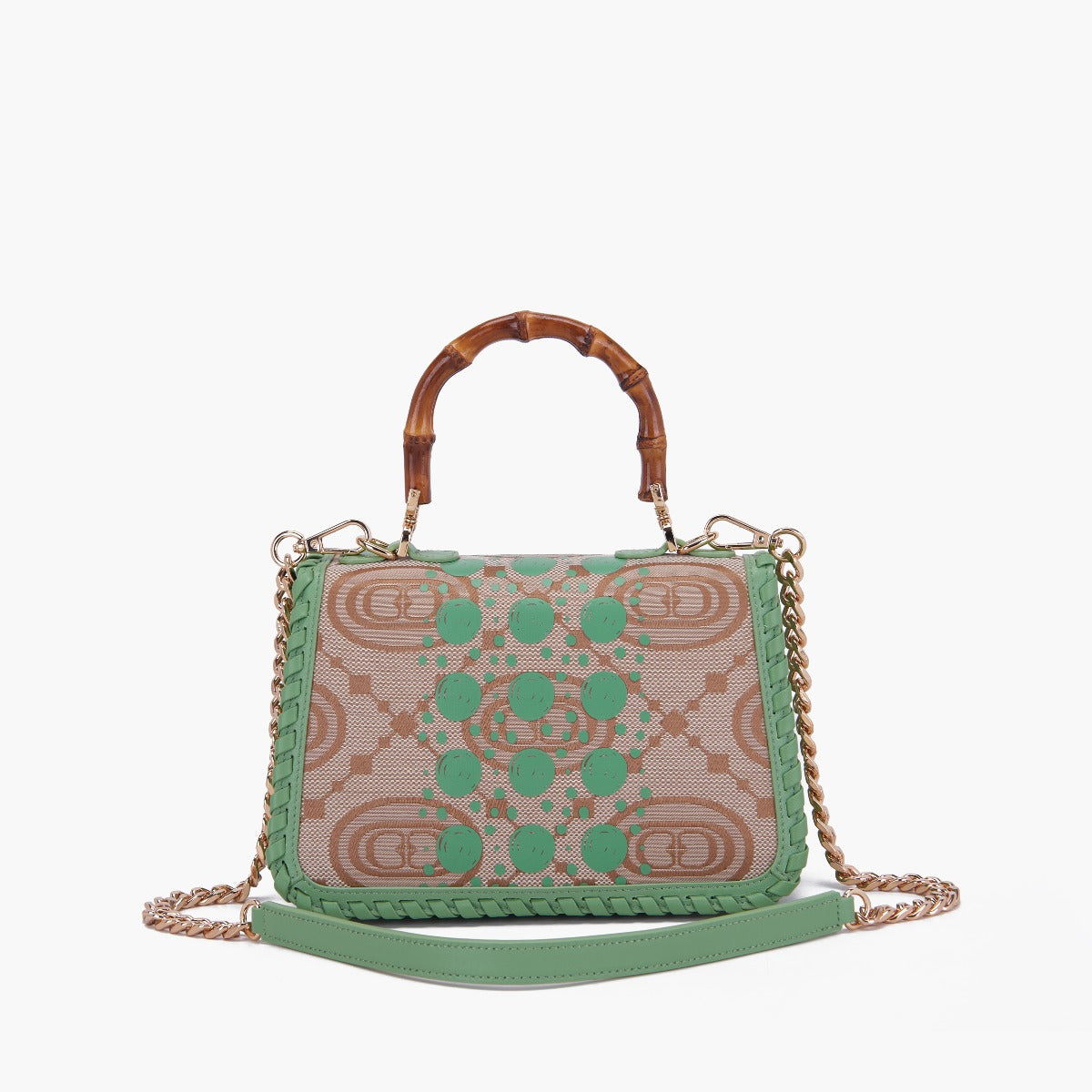 BORSA A MANO MONOGRAM PISTACCHIO - Immagine 4