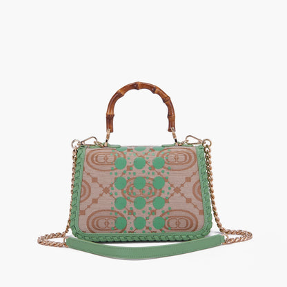 BORSA A MANO MONOGRAM PISTACCHIO - Immagine 4