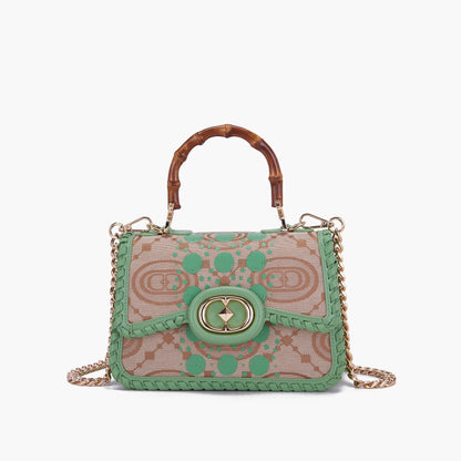 BORSA A MANO MONOGRAM PISTACCHIO - Immagine 7