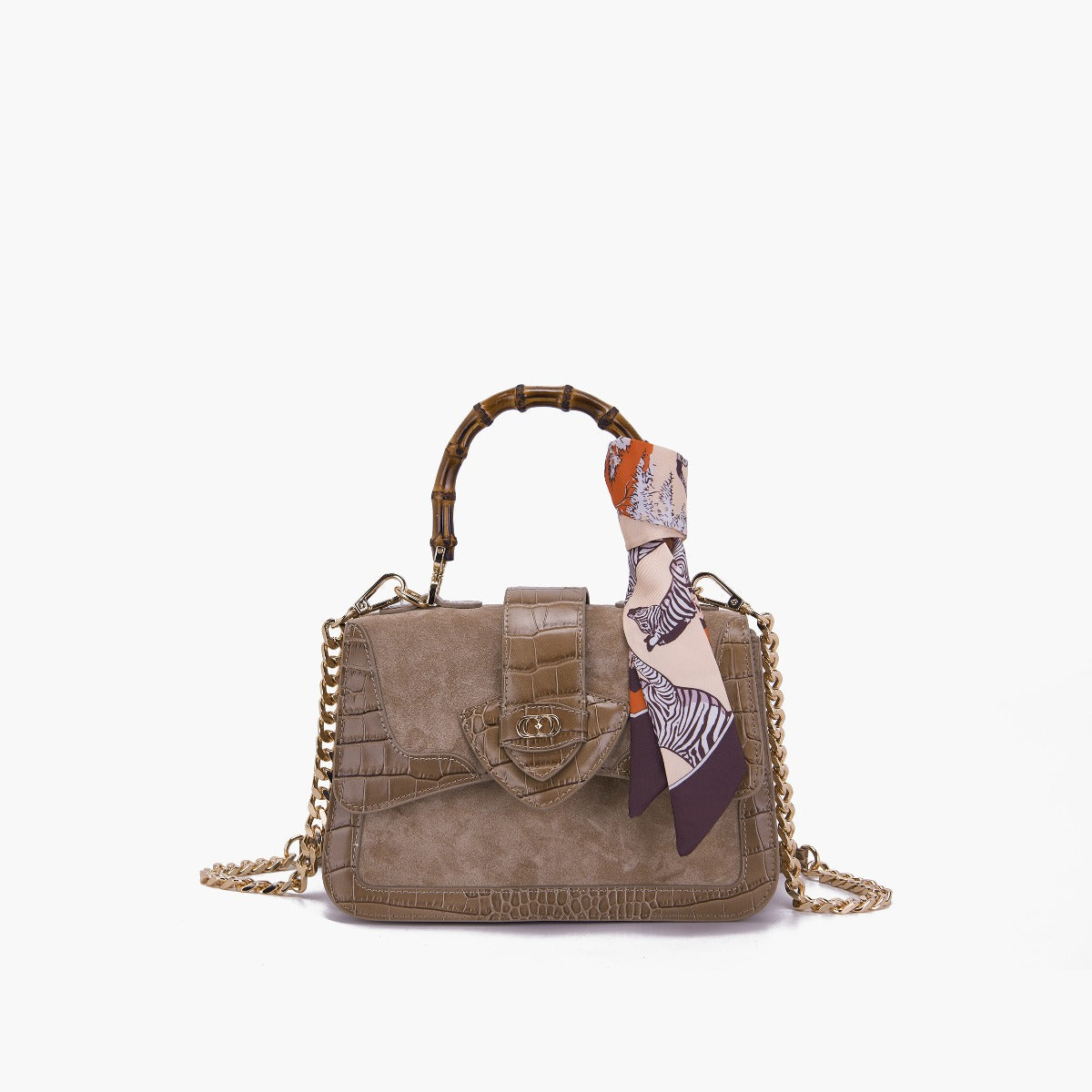 BORSA A MANO TEMPEST TAUPE - Immagine 2