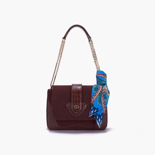 BORSA A SPALLA TEMPEST BROWN - Immagine 2