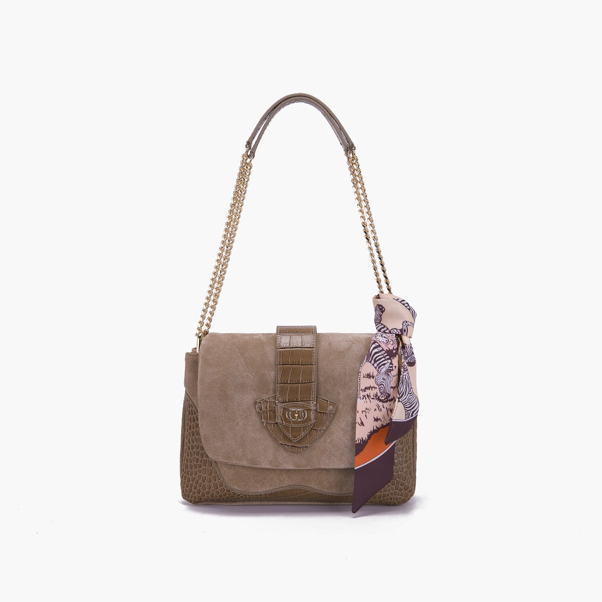 BORSA A SPALLA TEMPEST TAUPE - Immagine 2