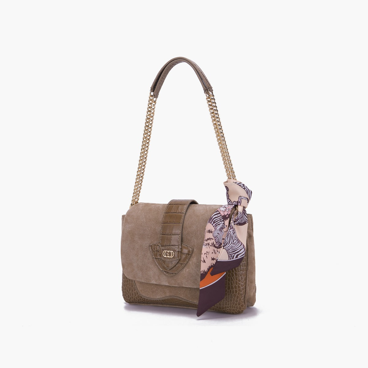 BORSA A SPALLA TEMPEST TAUPE - Immagine 3