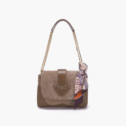 BORSA A SPALLA TEMPEST TAUPE - Immagine 7